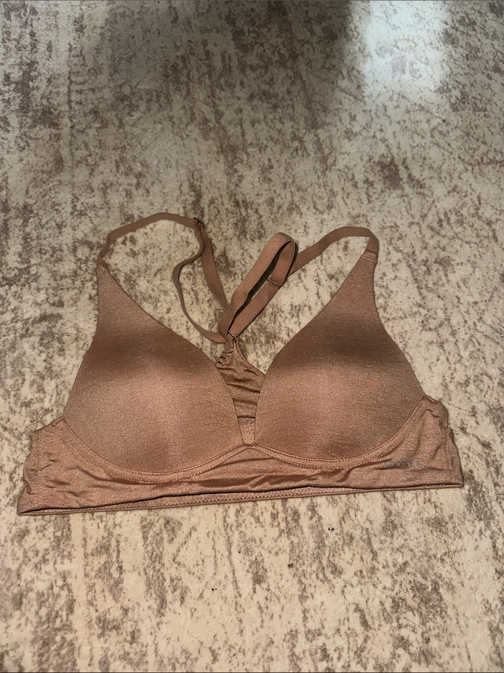 Adore Me Smooth Padded Racerback Bralette - Brown Tan